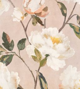 Odelia Wallpaper by Romo Rose Mist