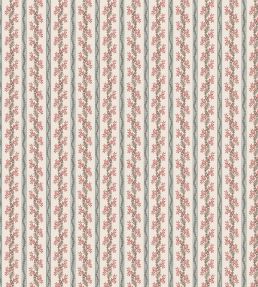 Odile Fabric by Nina Campbell Duck Egg/Red