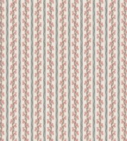 Odile Wallpaper by Nina Campbell Duck Egg/Red