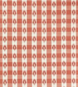 Odisha Check Fabric by Sanderson Coral
