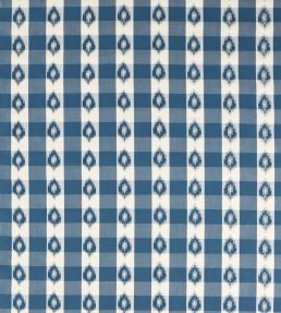 Odisha Check Fabric by Sanderson Indigo/Madder