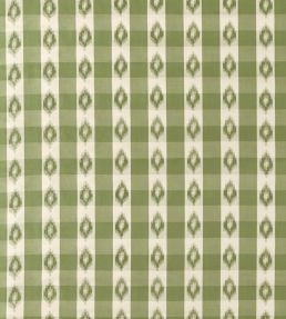 Odisha Check Fabric by Sanderson Yew Green