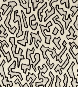 Odyssee Fabric by Camengo Black & White