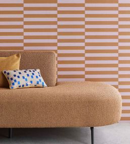 Offset Stripe Wallpaper by Eijffinger Sage/Brown