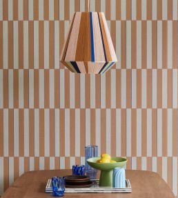 Offset Stripe Wallpaper by Eijffinger Sage/Natural