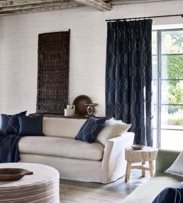 Ogee Fabric by Mark Alexander Indigo