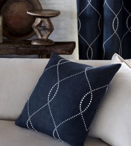 Ogee Fabric by Mark Alexander Indigo