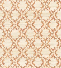 Ogive Grasscloth Wallpaper by Madeaux 03 Clay