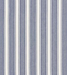 Ojai Stripe Fabric by Schumacher Indigo