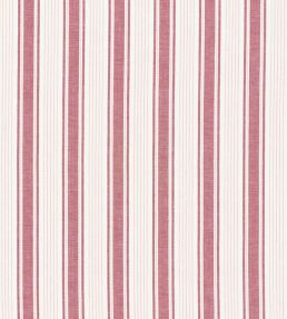 Ojai Stripe Fabric by Schumacher Red