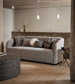 Olav Fabric by Clarke & Clarke Charcoal