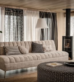 Olav Fabric by Clarke & Clarke Charcoal