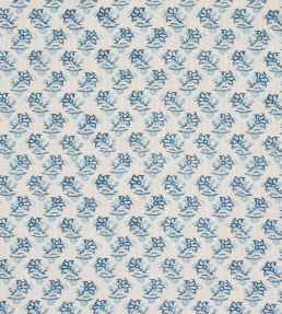 Oleander Indoor/Outdoor Fabric by Schumacher Indigo