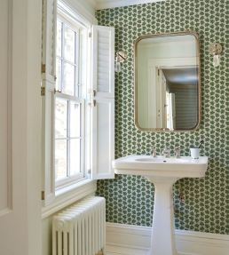 Olive Wallpaper by Schumacher Sky