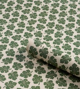 Olive Wallpaper by Schumacher Green