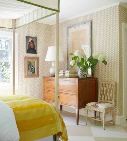 Olive Wallpaper by Schumacher Neutral