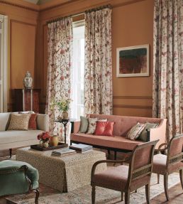Olivia Fabric by Colefax and Fowler Red