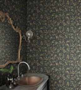Olivia Wallpaper by Sandberg Charcoal