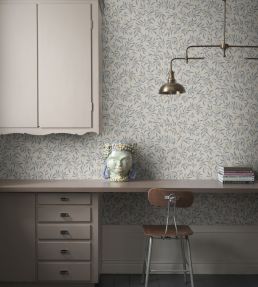 Olivia Wallpaper by Sandberg Light Blue