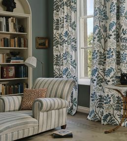 Olney Stripe Fabric by Colefax And Fowler Red