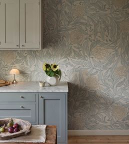 Olof Mural by Sandberg Misty Blue