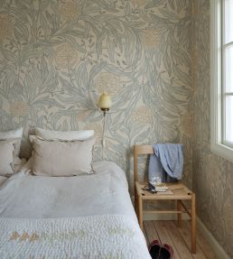Olof Mural by Sandberg Misty Blue