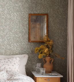 Olof Wallpaper by Sandberg Sage Green
