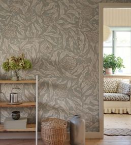 Olof Mural by Sandberg Sage Green