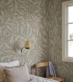 Olof Mural by Sandberg Sage Green