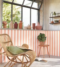Olympe Wallpaper by Casadeco Terre Cuite