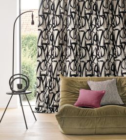 Omaha Fabric by Camengo Ocre