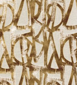Omaha Fabric by Camengo Ocre