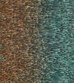 Ombre Wallpaper by Clarke & Clarke Teal/Spice