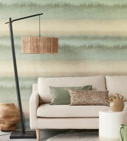 Ombre Stripe Wallpaper by Eijffinger Green