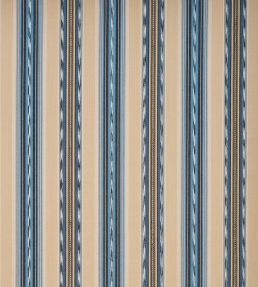 Ombrone Fabric by Osborne & Little Ecru/Indigo/Cornflower