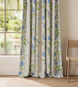 On The Vine Fabric by Scion Cornflower/Kelly Green