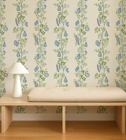 On The Vine Wallpaper by Scion Cornflower/Kelly Green