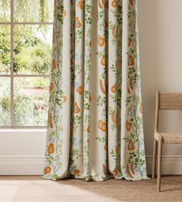 On The Vine Fabric by Scion Tangerine/Kelly Green