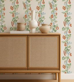 On The Vine Wallpaper by Scion Tangerine/Kelly Green