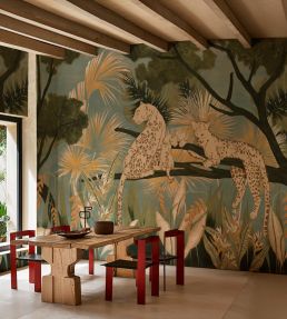 Onca Mural by Tres Tintas Indigo