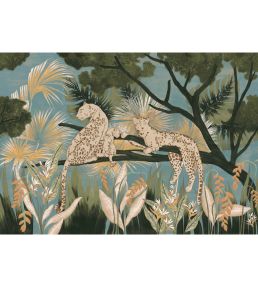 Onca Mural by Tres Tintas Indigo
