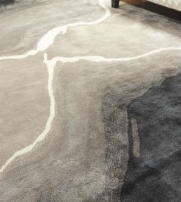 William Yeoward Onda rug Charcoal WYR00166X Charcoal