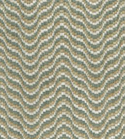 Ondoso Fabric by Nina Campbell Aqua/Biscuit