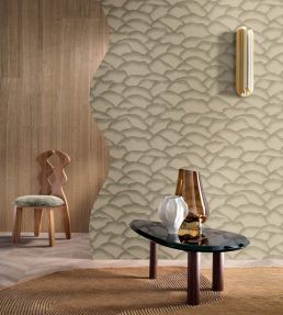 Ondula Wallpaper by Casamance Kaki