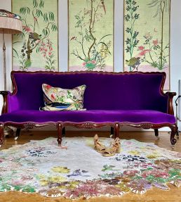 Wendy Morrison One Hundred Flowers Circular rug Multi WM-5060410394033 Multi