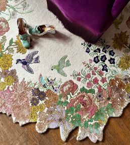 Wendy Morrison One Hundred Flowers Circular rug Multi WM-5060410394033 Multi