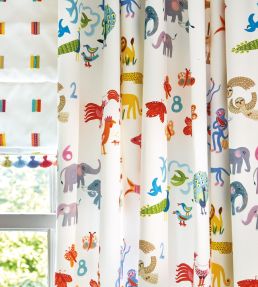 One Two Three Fabric by Villa Nova Blue