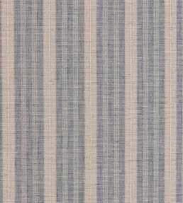 Opal Stripe Fabric by Ian Mankin Bluestone / Powder