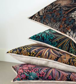 Opium Fabric by Casamance Pourpre / Petrole