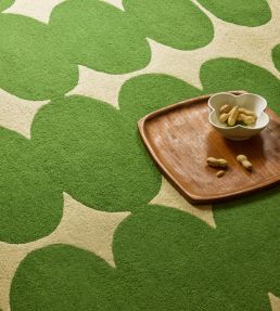 Orla Kiely Optical Oval rug Green/Cream 157707120180-US Green/Cream
